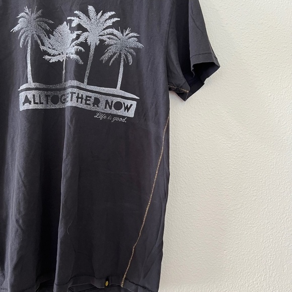 Men's Life is Good Black Short Sleeve Slim Fit Graphic Tee size medium - Picture 3 of 6